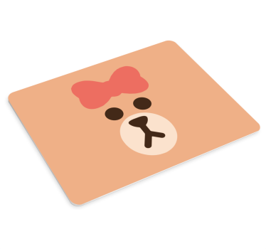 Aranyos medve arc - mouse pad eredeti - TenStickers