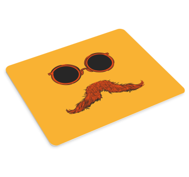 Funky napszemüveg bajusz egérpad eredeti - TenStickers