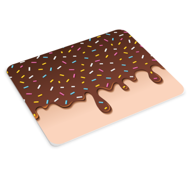 Csokoládéöntetes finomságok - mouse pad eredeti - TenStickers