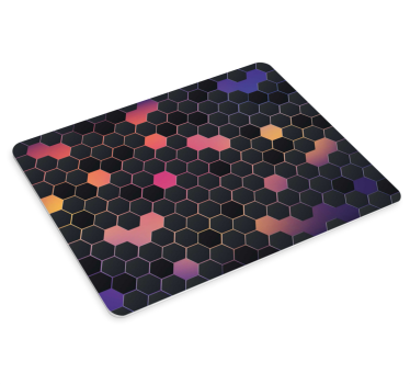 Színes méhsejt minták mouse pad - TenStickers