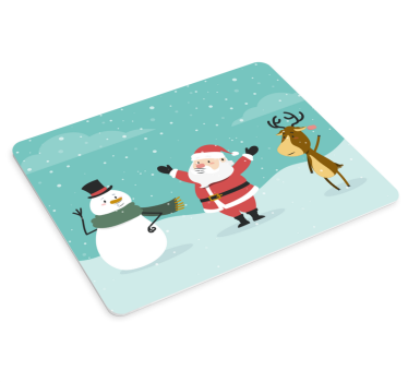 Különböző karácsonyi karakter egérpad - TenStickers