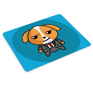 Dapper kutyás karakter mouse pad eredeti - TenStickers