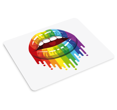 Színes ajkak csepp - eredeti egérpad - TenStickers