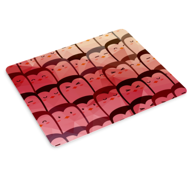 Játékos pingvin minta egérpadokhoz - TenStickers