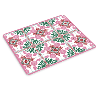 Virágos geometrikus motívum mouse pad minták - TenStickers
