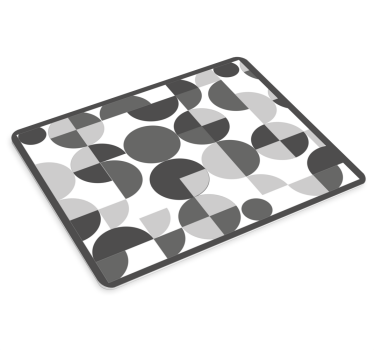 Geometrikus kör elrendezés - mouse pad minták - TenStickers