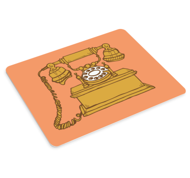 Eredeti egérpad klasszikus tárcsás telefonhoz - TenStickers