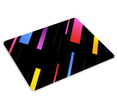 Vibráló geometrikus vonalak egérpad minták - TenStickers