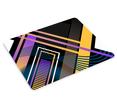 Színes geometrikus csíkos mouse pad eredeti - TenStickers