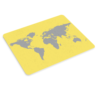 Világtérkép körvonalas egérpad - TenStickers