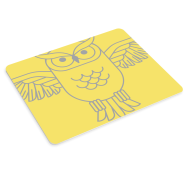Bagoly figura körvonal - mouse pad eredeti - TenStickers