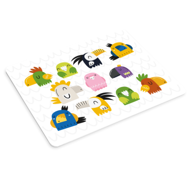 Színes rajzfilm madarak mouse pad eredeti - TenStickers