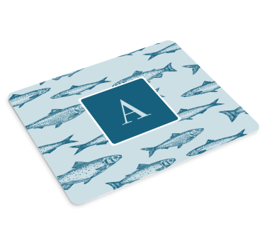 Művészi hal mintás egérpad - TenStickers