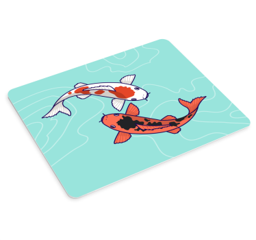 Koi hal Úszik eredeti egérpad - TenStickers