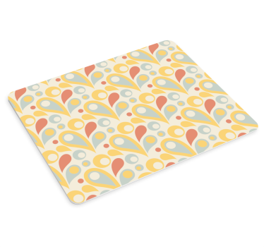 Színes absztrakt formák mouse pad minták - TenStickers