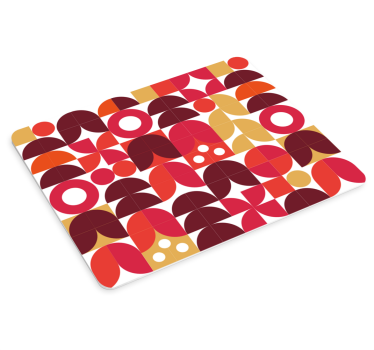 Élénk geometrikus formák egérpad minták - TenStickers