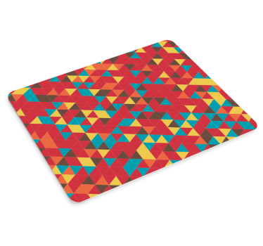 Vibráló színes geometria egérpad minták - TenStickers