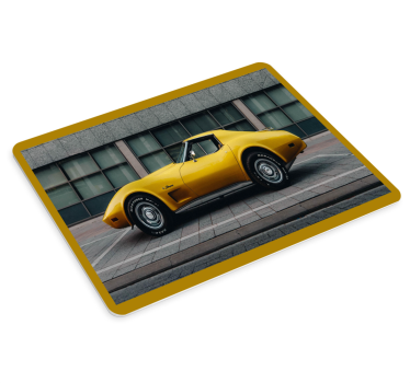 Sima sárga sportautó mouse pad szerencsejáték - TenStickers