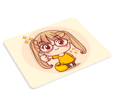 Vidám rajzfilmfigura egérpad anime - TenStickers