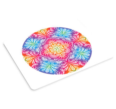 Szivárványos mandala egérpárna minták - TenStickers