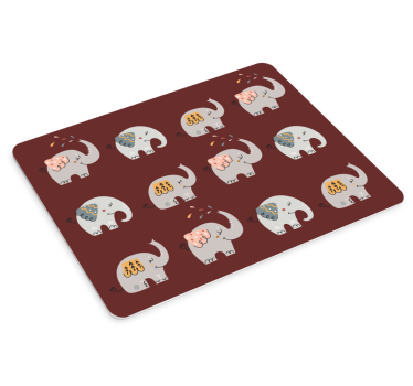 Aranyos elefánt minta egérpad eredeti - TenStickers