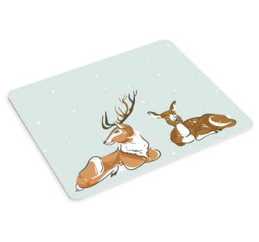 Pihenő szarvas illusztráció mouse pad eredeti - TenStickers