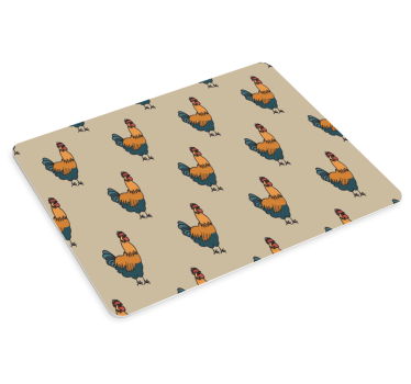 Színes csirke minta mouse pad eredeti - TenStickers