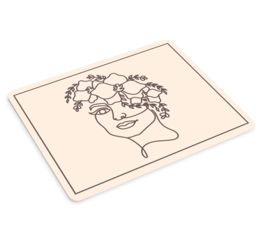 Elegáns virágportré egérpad eredeti - TenStickers