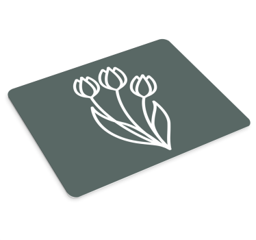 Elegáns virágmintás mouse pad eredeti - TenStickers