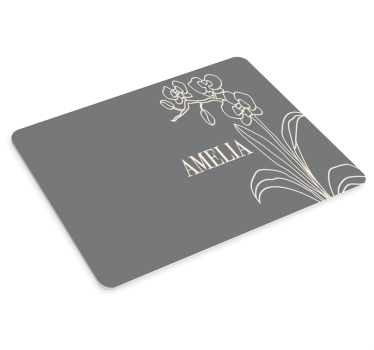 Szép orchidea vonalas ág, több egérpad - TenStickers