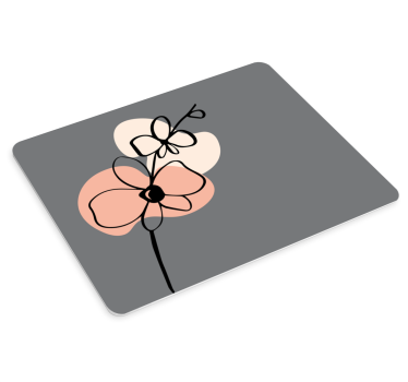 Virágmintás minimalista egérpad eredeti - TenStickers