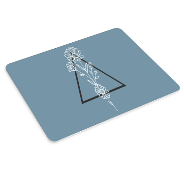 Virágos háromszög minta mouse pad eredeti - TenStickers
