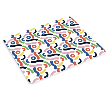 Színes absztrakt tegek mouse pad minták - TenStickers
