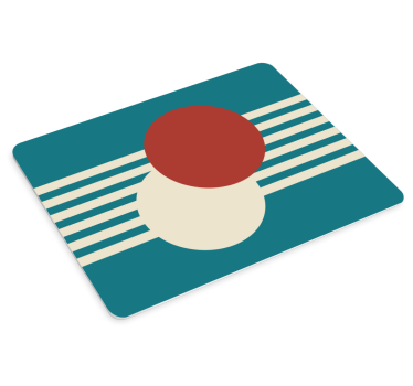 Geometriai kör alakú kompozíció mouse pad minták - TenStickers