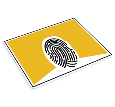 Eredeti egérpad egyedi ujjlenyomat formában - TenStickers
