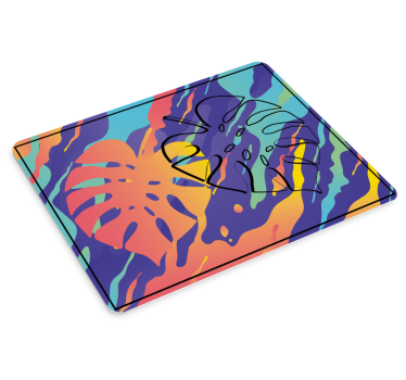 Vibráló levél minta mouse pad minták - TenStickers
