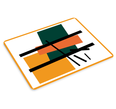 Absztrakt geometriai formák mouse pad minták - TenStickers