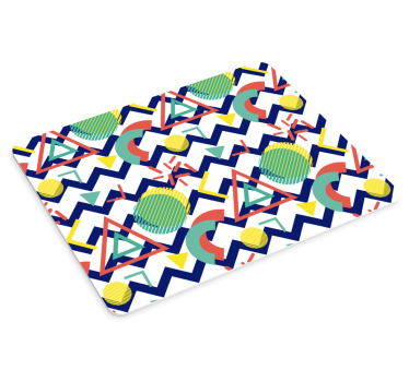 Erős színek geometriai festés eredeti egérpad - TenStickers
