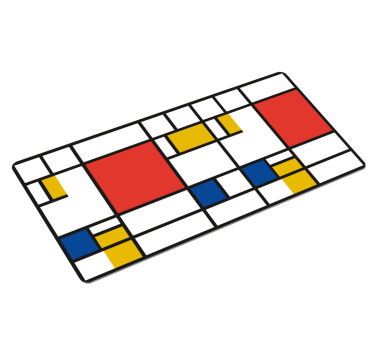 Mondrian geometric art eredeti egérpad - TenStickers