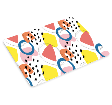 Absztrakt színes formák mouse pad minták - TenStickers