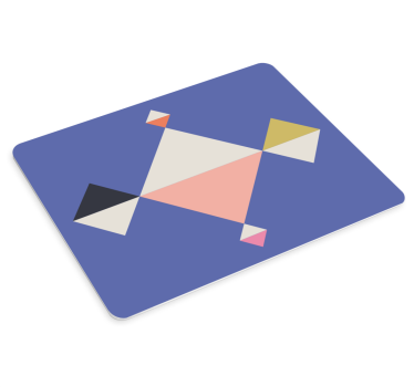 Geometrikus színkompozíció egérpad minták - TenStickers