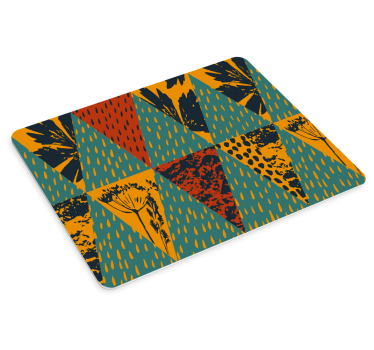 Színes geometrikus elrendezések mouse pad minták - TenStickers