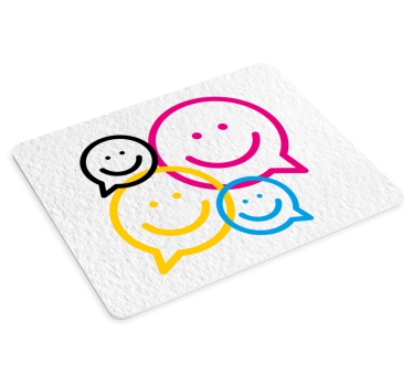 Színes mosolygó ikonok mouse pad eredeti - TenStickers