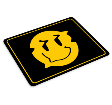 Sárga torz mosoly eredeti egérpad - TenStickers