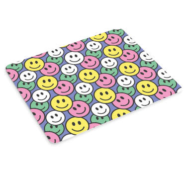 Színes mosolygós arcok egérpad minták - TenStickers
