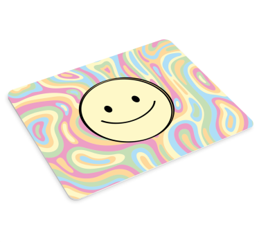 Absztrakt mosolygó arc egérpad minták - TenStickers