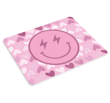 Mosolygó szív minta - eredeti egérpad - TenStickers