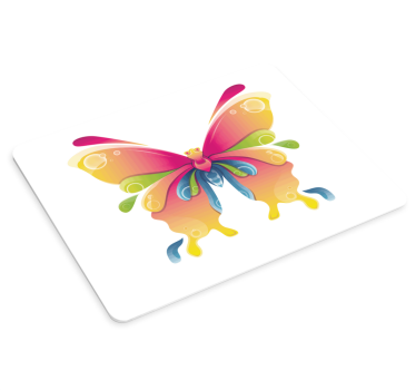 Ragyogó pillangó szimbólum mouse pad eredeti - TenStickers