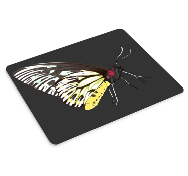 Stilizált pillangó illusztráció - eredeti egérpad - TenStickers
