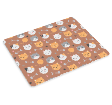 Aranyos macskás mintás mouse pad eredeti - TenStickers